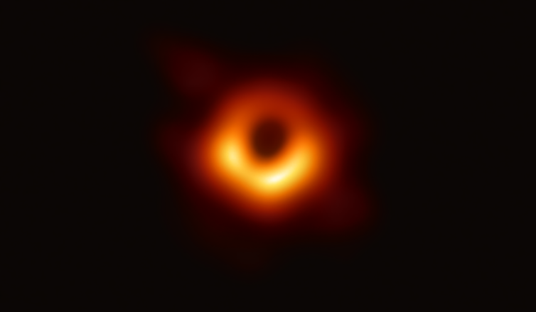 Image of a black hole.