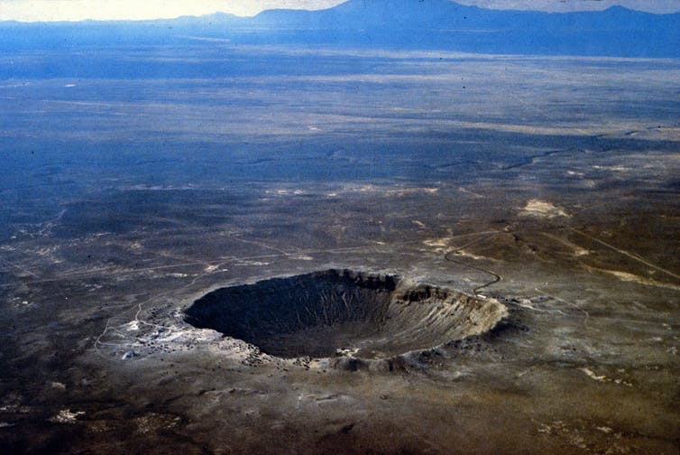 Image of the Barringer crater.