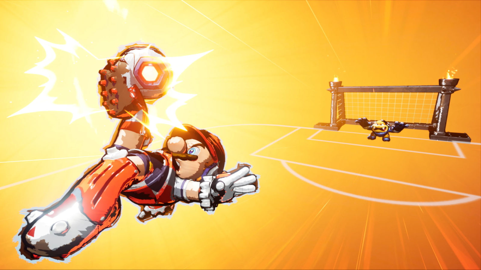 Soccer on the loose in Mario Strikers Battle League Football