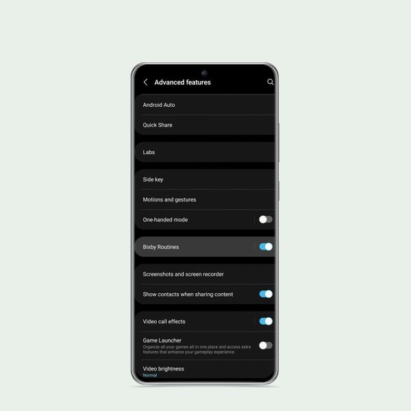 Bixby routines