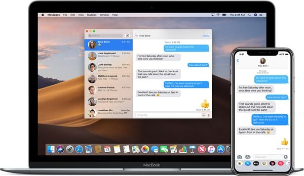 Messages app on macOS and iOS