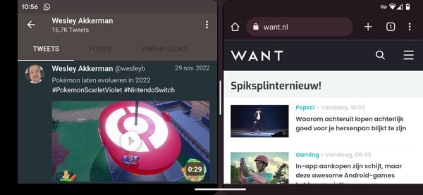 Android split screen