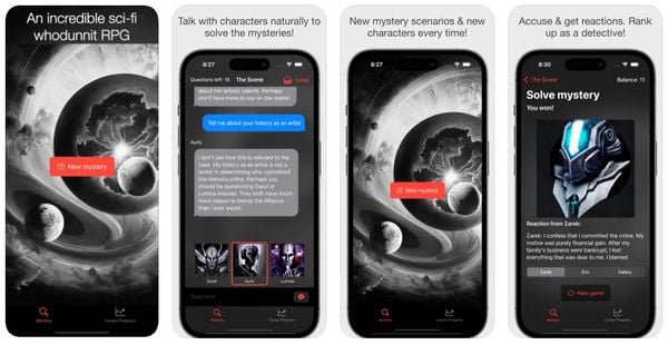 The Andromeda Mysteries iPhone iPad AI game