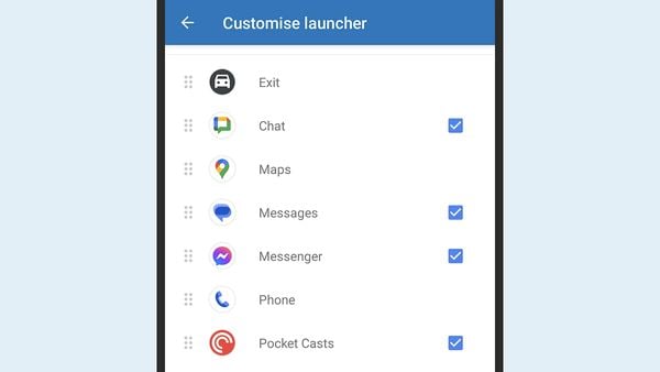 Customize Launcher Android Auto
